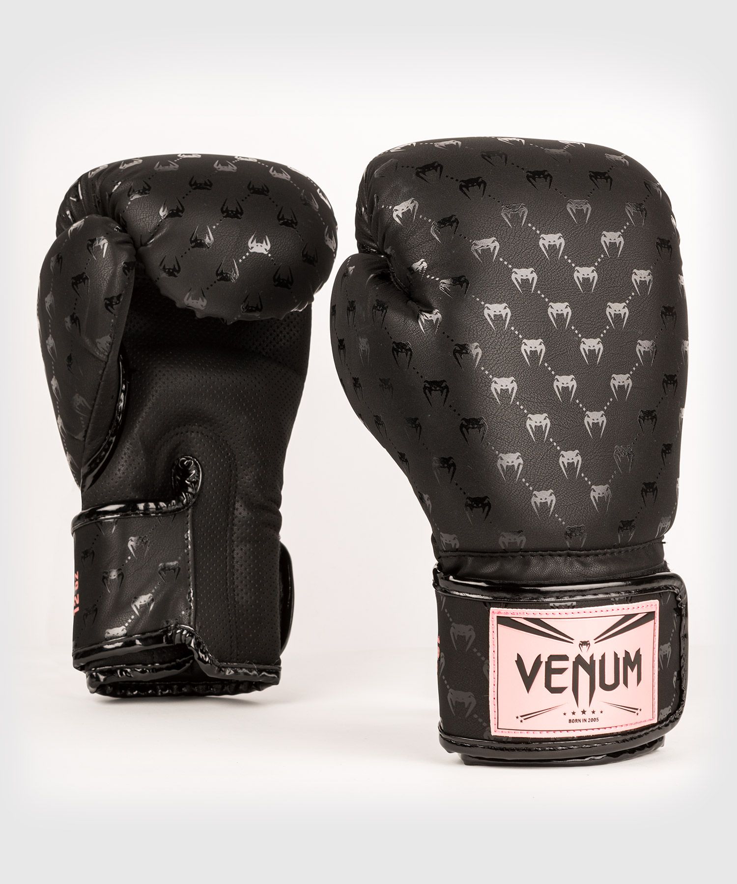 Venum Impact Monogram ボクシンググローブ - ブラック/ピンクゴールド