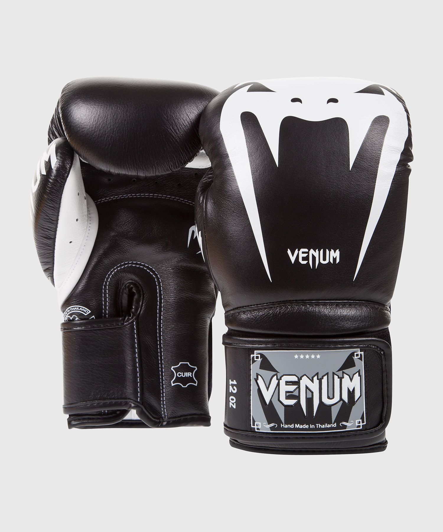 Venum Giant 3.0 ボクシンググローブ - ナッパレザー - ブラック