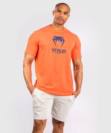 Venum Classic Tシャツ - オレンジ/ネイビーブルー