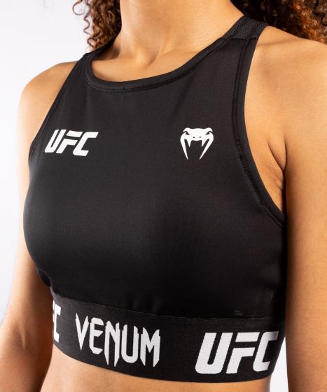 UFC Venum ファイトウィーク ハーフトップ スポーツブラ - ブラック