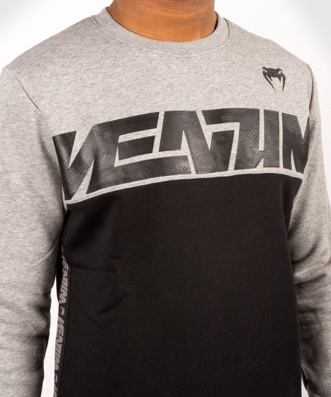 Venum Connect クルーネック スウェットシャツ - ブラック/ヘザーグレイ