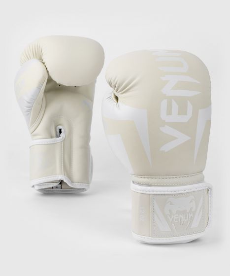 Venum Elite ボクシンググローブ-ホワイト/アイボリー