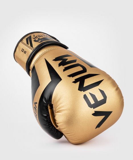 Venum Elite ボクシンググローブ-ゴールド/ブラック