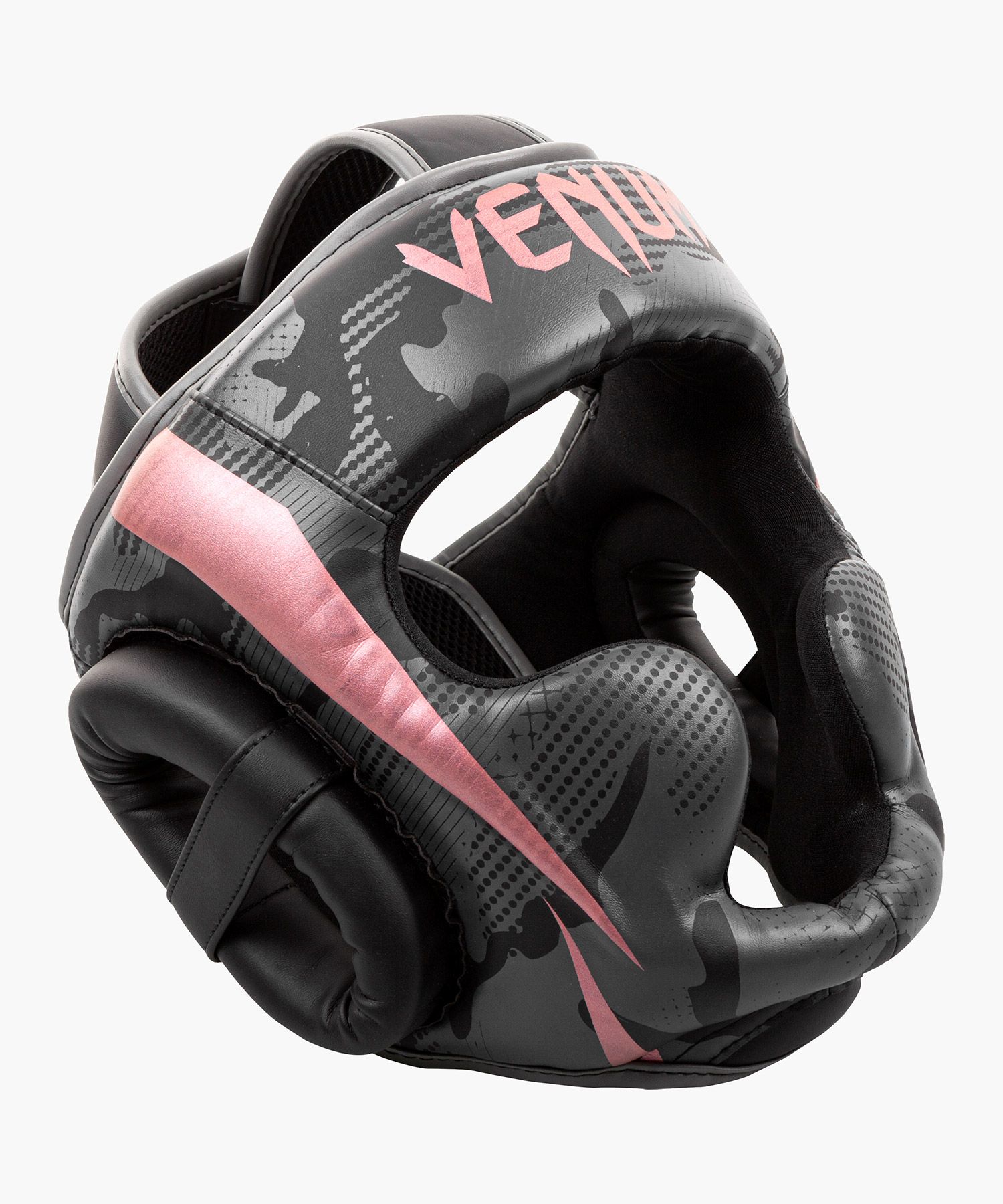 Venum Elite ヘッドギア-ブラック/ピンク/ゴールド
