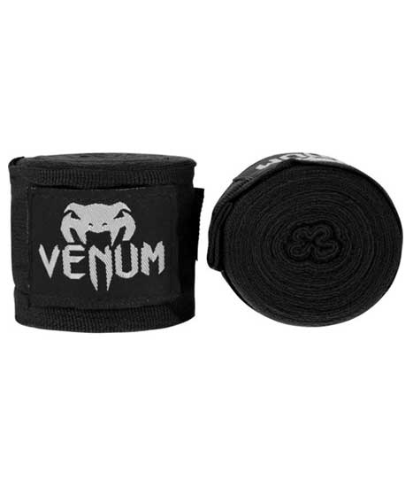 Venum Kontact ボクシング ハンドラップ（バンテージ）- オリジナル - 2.5m - ブラック