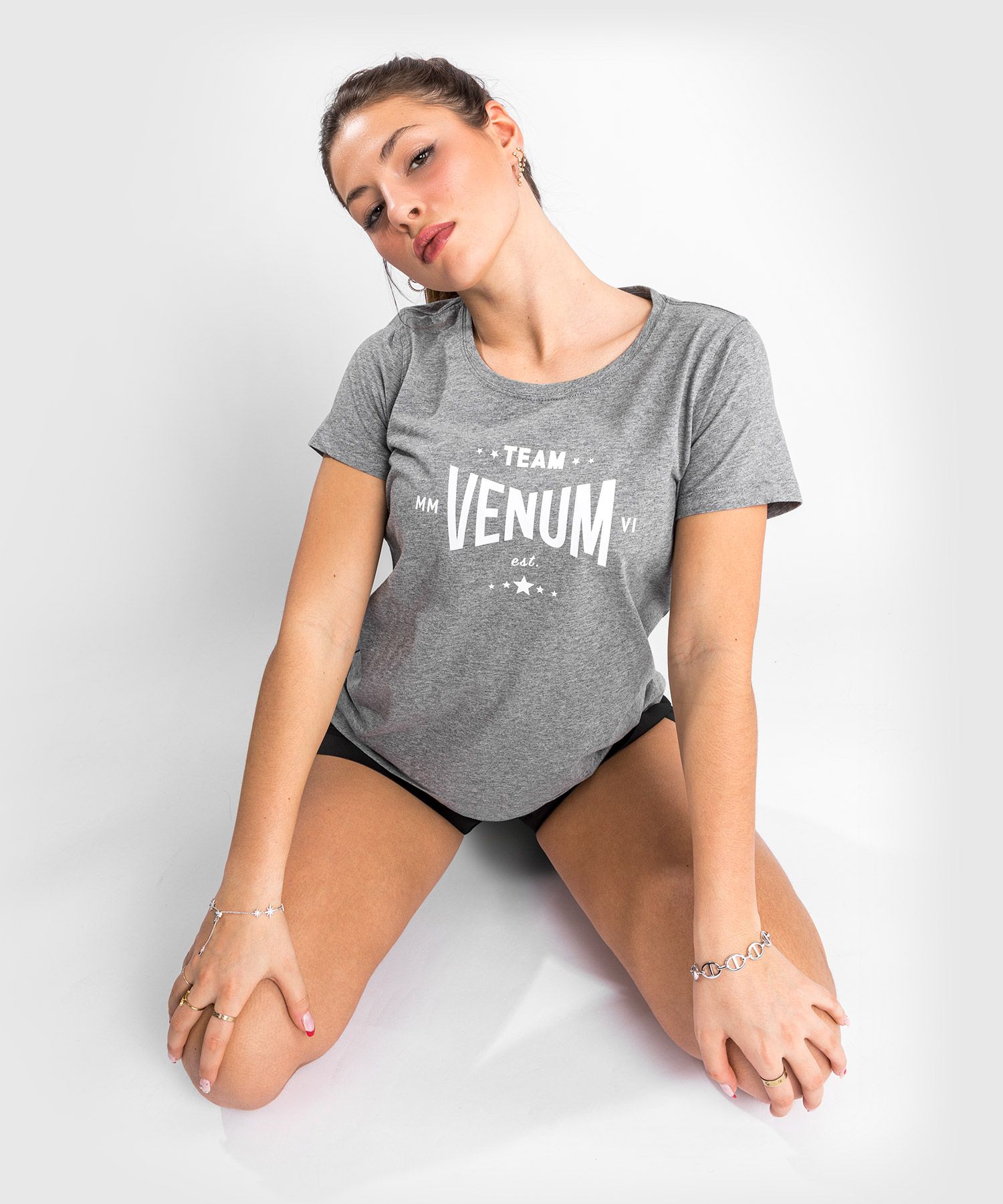 Venum Team 2.0 Tシャツ -レディース- ライトヘザーグレー