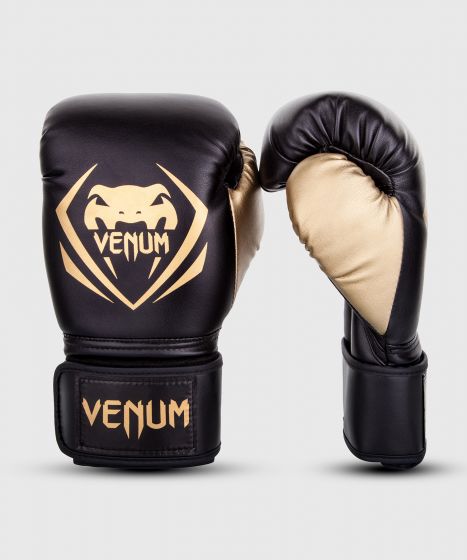 Venum Contender ボクシンググローブ - ブラック/ゴールド