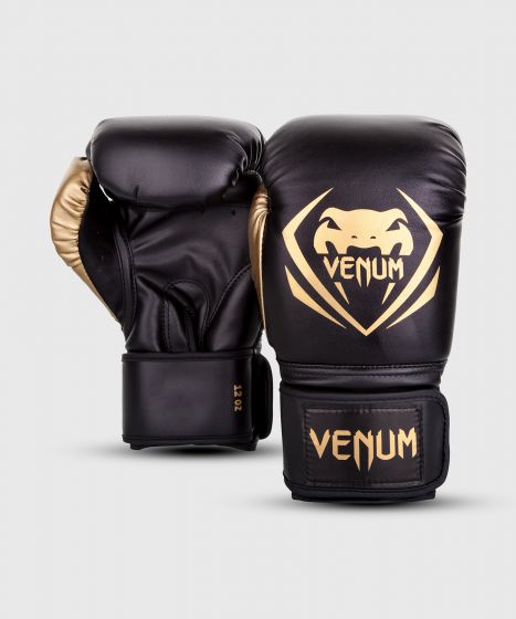 Venum Contender ボクシンググローブ - ブラック/ゴールド