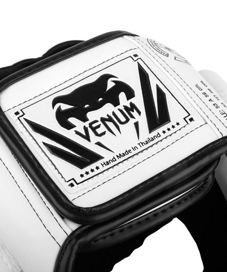 Venum Elite ヘッドギア - ホワイト/ブラック