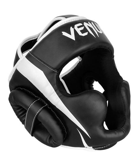 Venum Elite ヘッドギア - ブラック/ホワイト