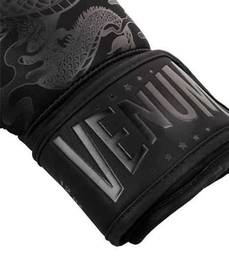 Venum Dragon's Flight ボクシンググローブ - ブラック/ブラック