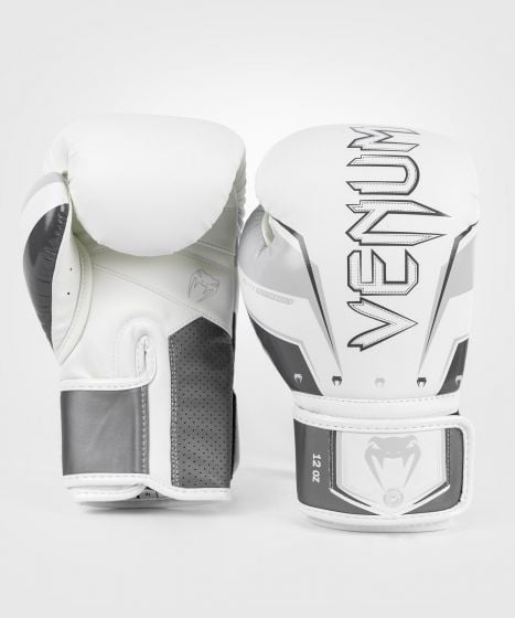 Venum Elite Evo ボクシング グローブ - グレー/ホワイト